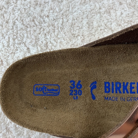 Birkenstock Arizona Metallic Rose Gold Eur 36 Narrow - Picture 7 of 12